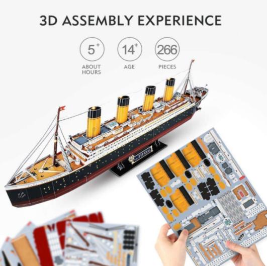 Тӯҳфаи зодрӯзи Paper Jigsaw DIY Stadium Puzzle 3D барои калонсолон
